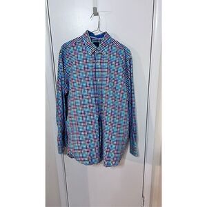1930 TAILORBYRD COLLECTION MENS CHECKED BUTTON DOWN MENS SZ L